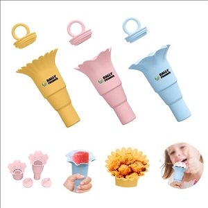 3Pcs Silicone Ice Cream Holder Ice Cone Popsicle Molds with Lid